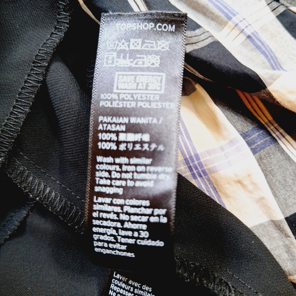 TOPSHOP Plunge V-Neck Black Strappy Spaghetti Strap Size 2 camisole Top - Picture 7 of 9